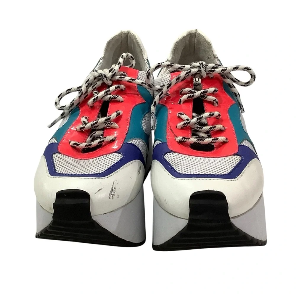 Ruthie Davis Amelia Colorful Platform Low-Top Sneakers